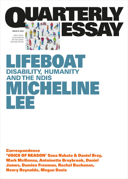 Quarterly Essay 91: Lifeboat